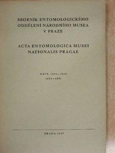 Boucek Z. - Acta Entomologica Musei Nationalis Pragae 1953-1954. XXIX/423-439 [antikvár]