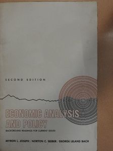 G. L. Bach - Economic Analysis and Policy [antikvár]