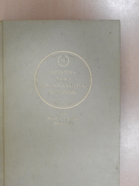 Webster's Third New International Dictionary of the English Language Unabridged I-III. [antikvár]