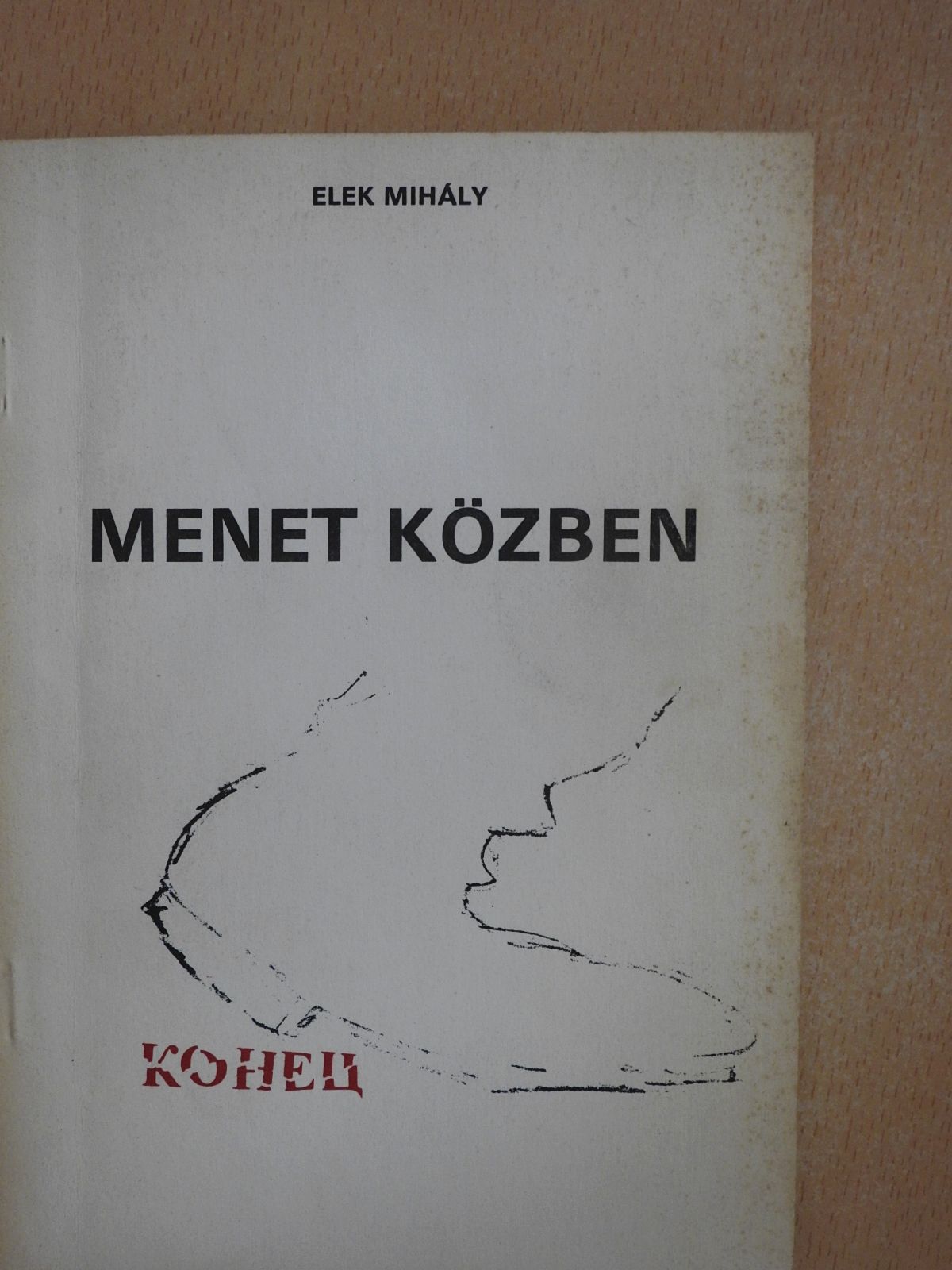 Elek Mihály - Menet közben (dedikált példány) [antikvár]