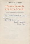 GECSE GUSZTÁV - Történelem és kereszténység (dedikált) [antikvár]