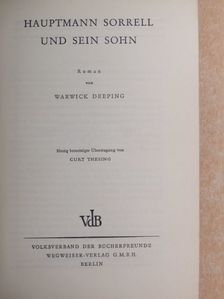 Warwick Deeping - Hauptmann Sorrell und sein Sohn [antikvár]