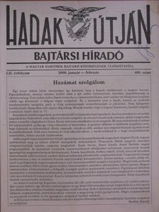Borbás Károly - Hadak útján 2000. január-február [antikvár]