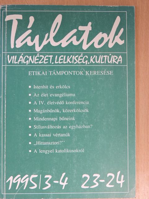 András Imre - Távlatok 1995/3-4. [antikvár]