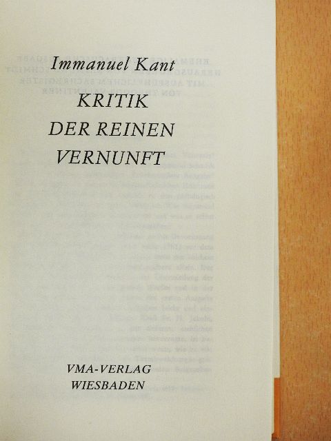 Immanuel Kant - Kritik der Reinen Vernunft (gótbetűs) [antikvár]
