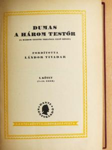 Dumas - A három testőr I-II. [antikvár]