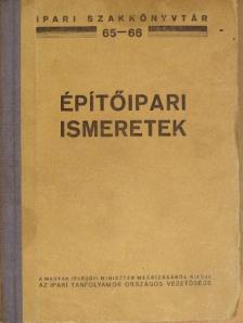 Építőipari ismeretek [antikvár]