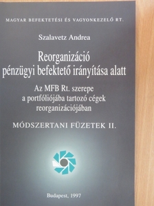 Szalavetz Andrea - Reorganizáció pénzügyi befektető irányítása alatt [antikvár]