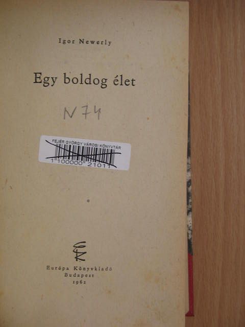 Igor Newerly - Egy boldog élet [antikvár]