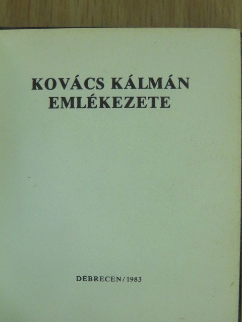 Orosz István - Kovács Kálmán emlékezete (minikönyv) (számozott) [antikvár]
