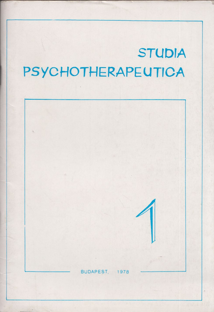 Dr. Hidas György - Studia Psychotherapeutica 1. [antikvár]