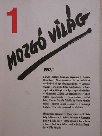 Békés Pál - Mozgó Világ 1992. január [antikvár]