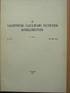 Babos Barnabás - A Veszprémi Vegyipari Egyetem közleményei 11. kötet 2. füzet [antikvár]
