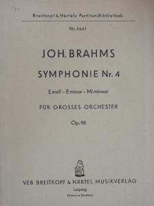 Johannes Brahms - Symphonie Nr. 4 E-moll [antikvár]