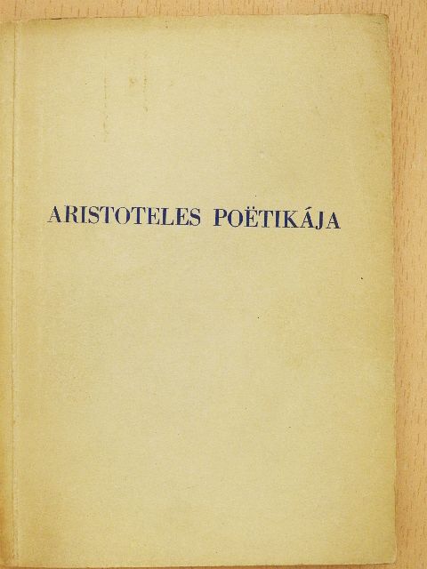 Aristoteles - Aristoteles poetikája [antikvár]