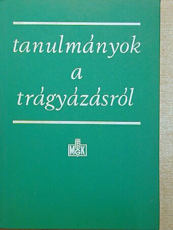 Dr. Aleksander Cumakov - Tanulmányok a trágyázásról [antikvár]
