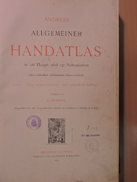 Andrees allgemeiner Handatlas [antikvár]