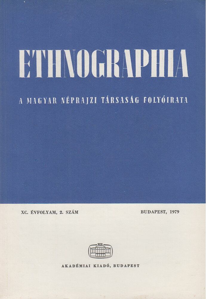 Hofer Tamás - Ethnographia 1979/2. [antikvár]