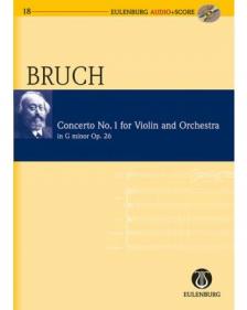 BRUCH - CONCERTO NO.1 FOR VIOLIN AND ORCHESTRA IN g MINOR OP.26, SCORE + AUDIO