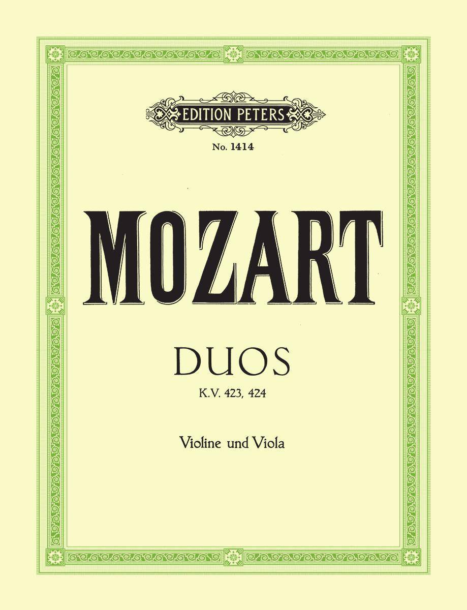 MOZART, W,A, - DUOS KV 423, 424 FÜR VIOLINE UND VIOLA (1783), STIMMEN
