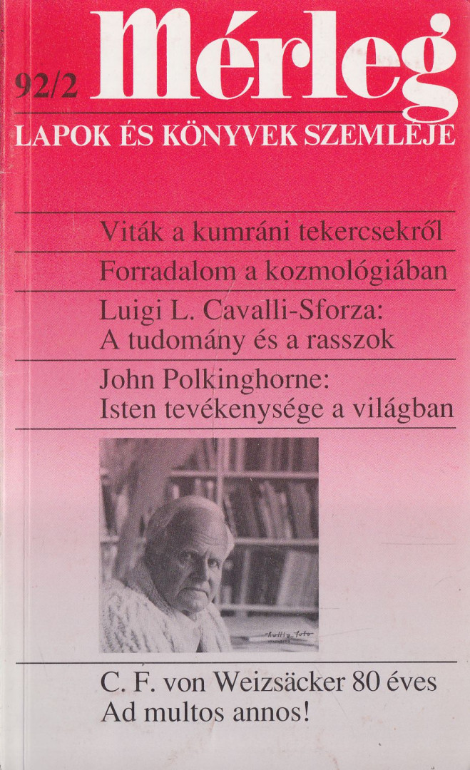Boór János (főszerk.) - Mérleg 1992/2 [antikvár]