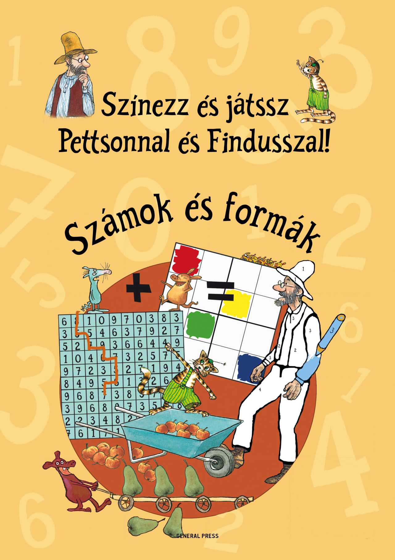 Sven Nordqvist - Színezz és játssz Pettsonnal és Findusszal! - Számok és formák
