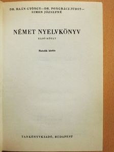 Dr. Haán György - Német nyelvkönyv I. [antikvár]