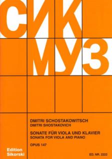 SOSZTAKOVICS (SHOSTAKOVICH) - SONATE FÜR VIOLA UND KLAVIER OP.147 (1975)
