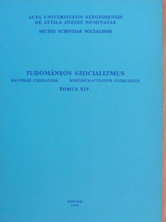 Dr. Belényi Gyula - Tudományos szocializmus Tomus XIV. [antikvár]