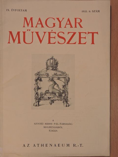 Petrovics Elek - Magyar Művészet 1933/9. [antikvár]