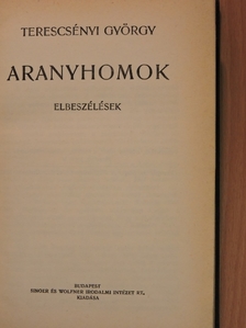 Terescsényi György - Aranyhomok [antikvár]