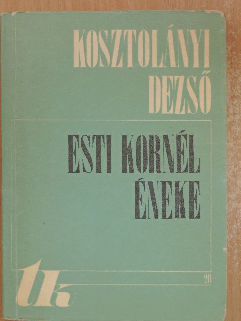 Alfred Mombert - Esti Kornél éneke [antikvár]