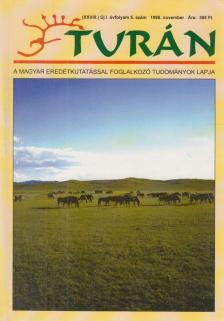 Bakay Kornél - Turán I. évf. 5. szám 1998. november [antikvár]