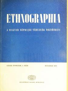 Benda Kálmán - Ethnographia 1971/4. [antikvár]
