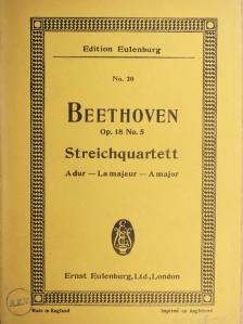 Beethoven - Quartett No. 5. A dur [antikvár]