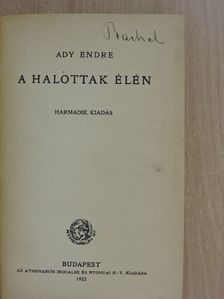 Ady Endre - A halottak élén [antikvár]