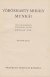 Gyulai Pál, Vörösmarty Mihály - Vörösmarty Mihály munkái II. [antikvár]