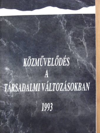 Antal Gábor - Közművelődés a társadalmi változásokban [antikvár]