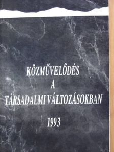 Antal Gábor - Közművelődés a társadalmi változásokban [antikvár]