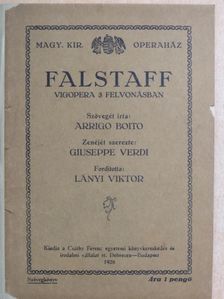 Arrigo Boito - Falstaff [antikvár]