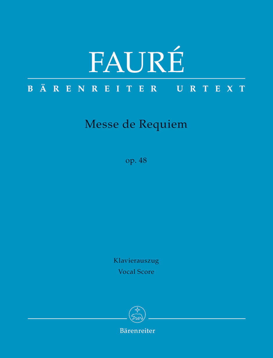 FAURÉ - MESSE DE REQUIEM OP.48 KLAVIERAUSZUG URTEXT (MARTIN FOCKE)