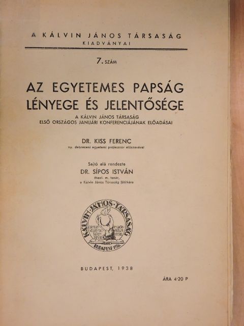 Bogdán Gyula - Az egyetemes papság lényege és jelentősége [antikvár]