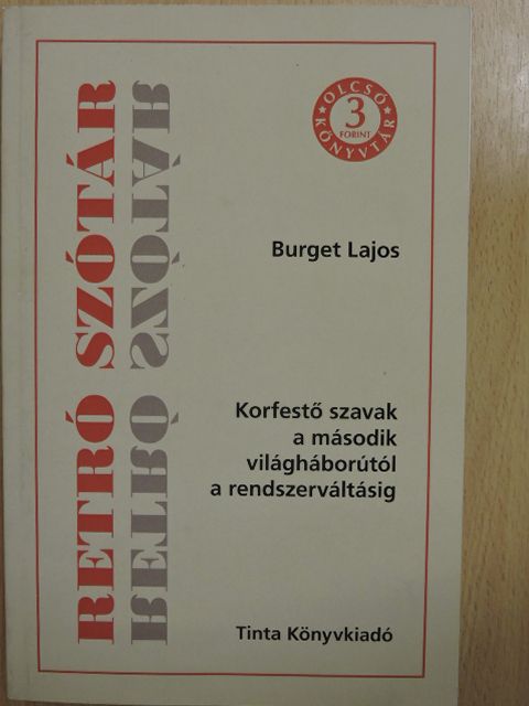 Burget Lajos - Retró szótár [antikvár]