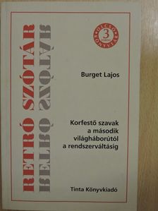Burget Lajos - Retró szótár [antikvár]