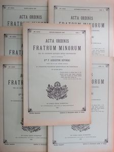 Acta Ordinis Fratrum Minorum Ianuarii-Decembris 1960 [antikvár]