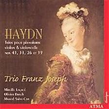 Haydn - TRIOS POUR PIANOFORTE VIOLIN &VIOLONCELLE NOS 43, 31, 26 ET 39 CD HAYDN