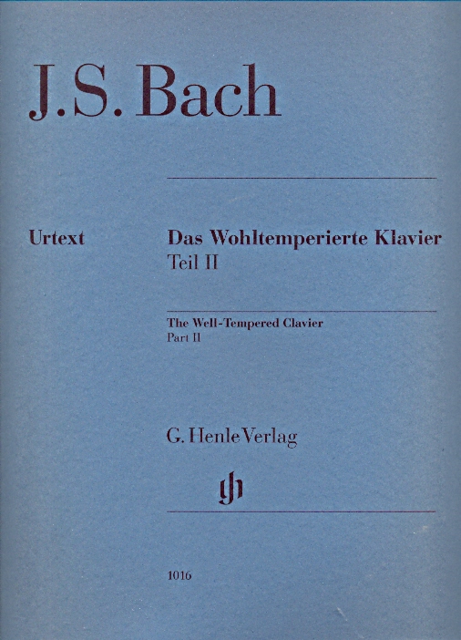 J. S. Bach - DAS WOHLTEMPERIERTE KLAVIER TEIL II URTEXT (YO TOMITA), OHNE FINGERSATZ