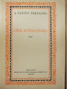 Balla Ignác - A Petőfi Társaság lírai anthológiája [antikvár]