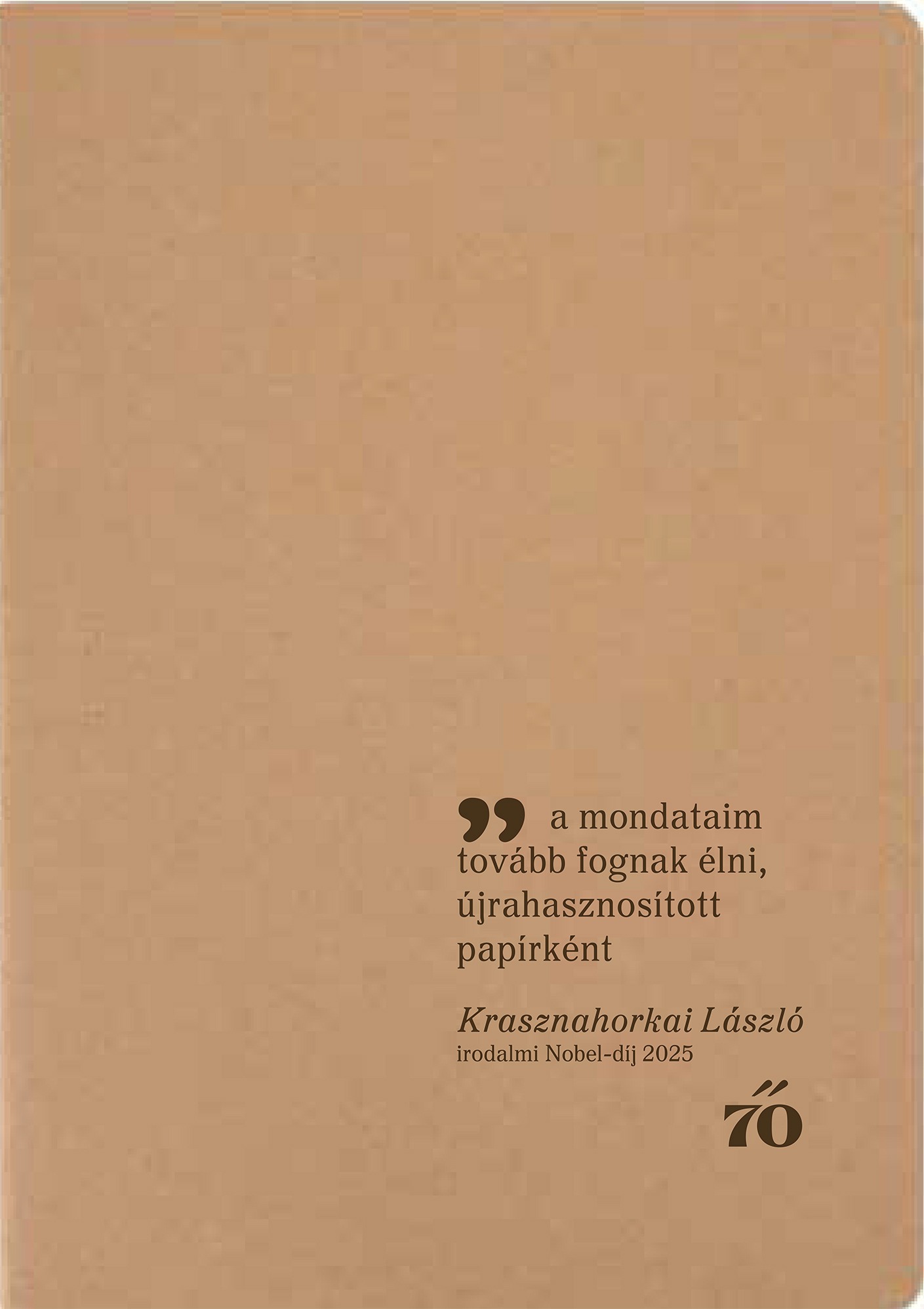 Irodalmi Nobel-díj, 2025 - A Magvető Kiadó füzete