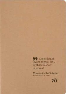 Irodalmi Nobel-díj, 2025 - A Magvető Kiadó füzete